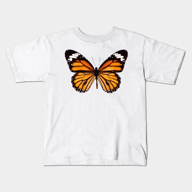 Monarch butterfly sticker Kids T-Shirt by SouthPrints